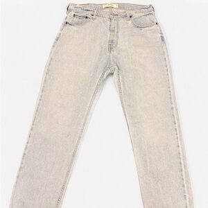 Hollister Light Wash Straight Leg Jeans Y2K Casual Denim Streetwear Loose